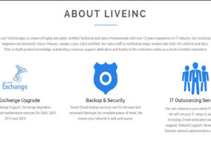 Liveinc Website Design
