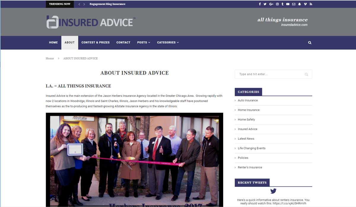 Insurance Adviser Website Design 4