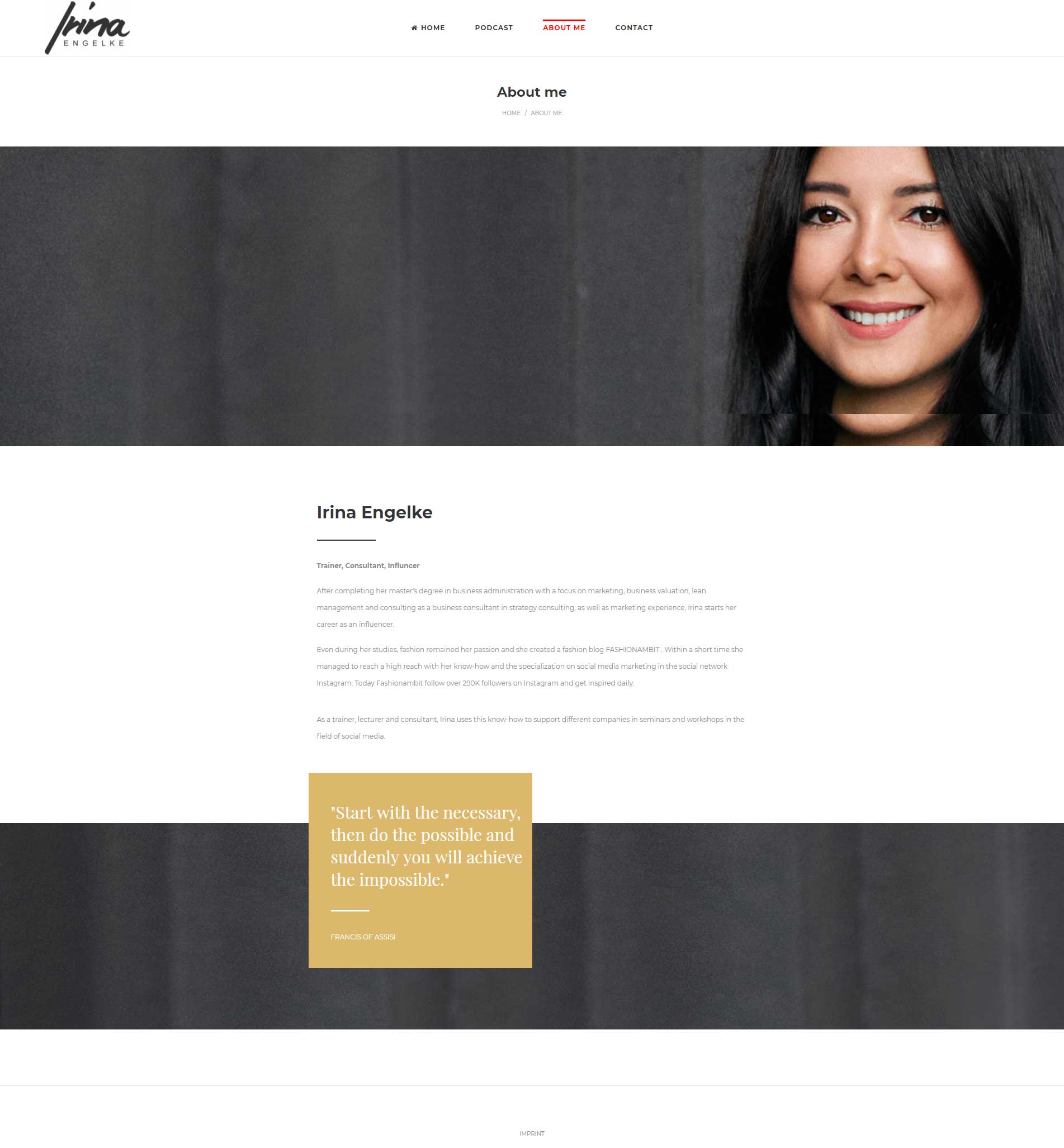 Personal Portfolio Website Design 2