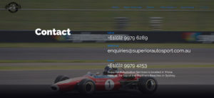Racing Sports Company Website Design 4