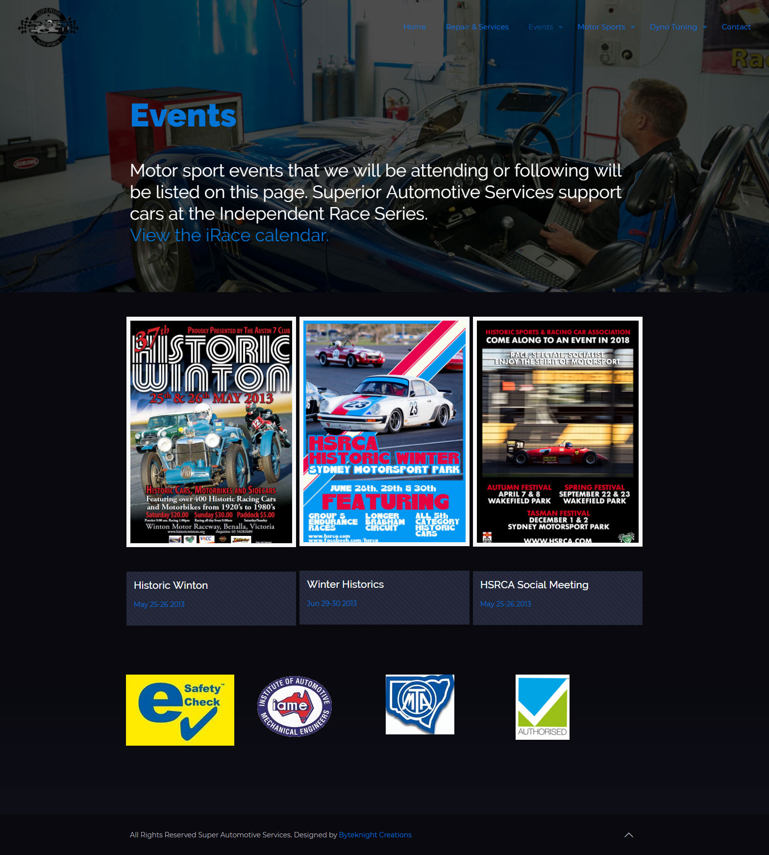 Racing Sports Company Website Design 5
