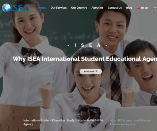 International Student Education Website Design 1