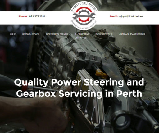 Perthgearbox Car Servicing Website Design 2