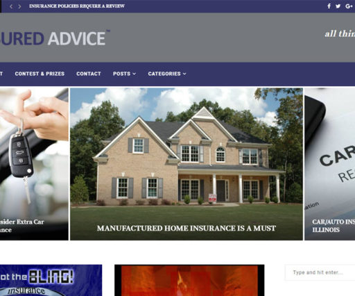 Insurance Adviser Website Design 1