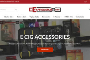 CC Vaping Online E-commerce Website Design And Development