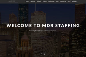 MDR Staffing Website Design 1