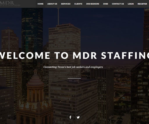 MDR Staffing Website Design 1