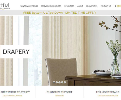 Commercial Window Covering Website Design1