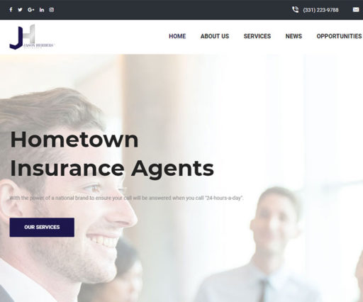Herbers Health Insurance Company Website Design 1
