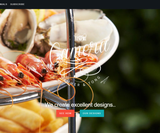 Camera Hammer And Tong Website Design 1