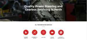 Perthgearbox Car Servicing Website Design 3