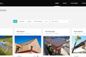 Copper And Zing Roofing Website Design 1