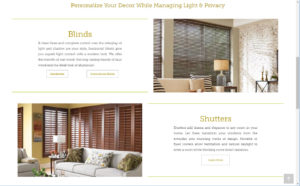 Commercial Window Covering Website Design2