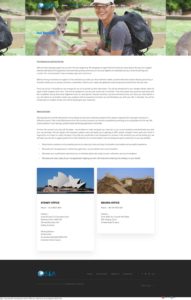 International Student Education Website Design 2