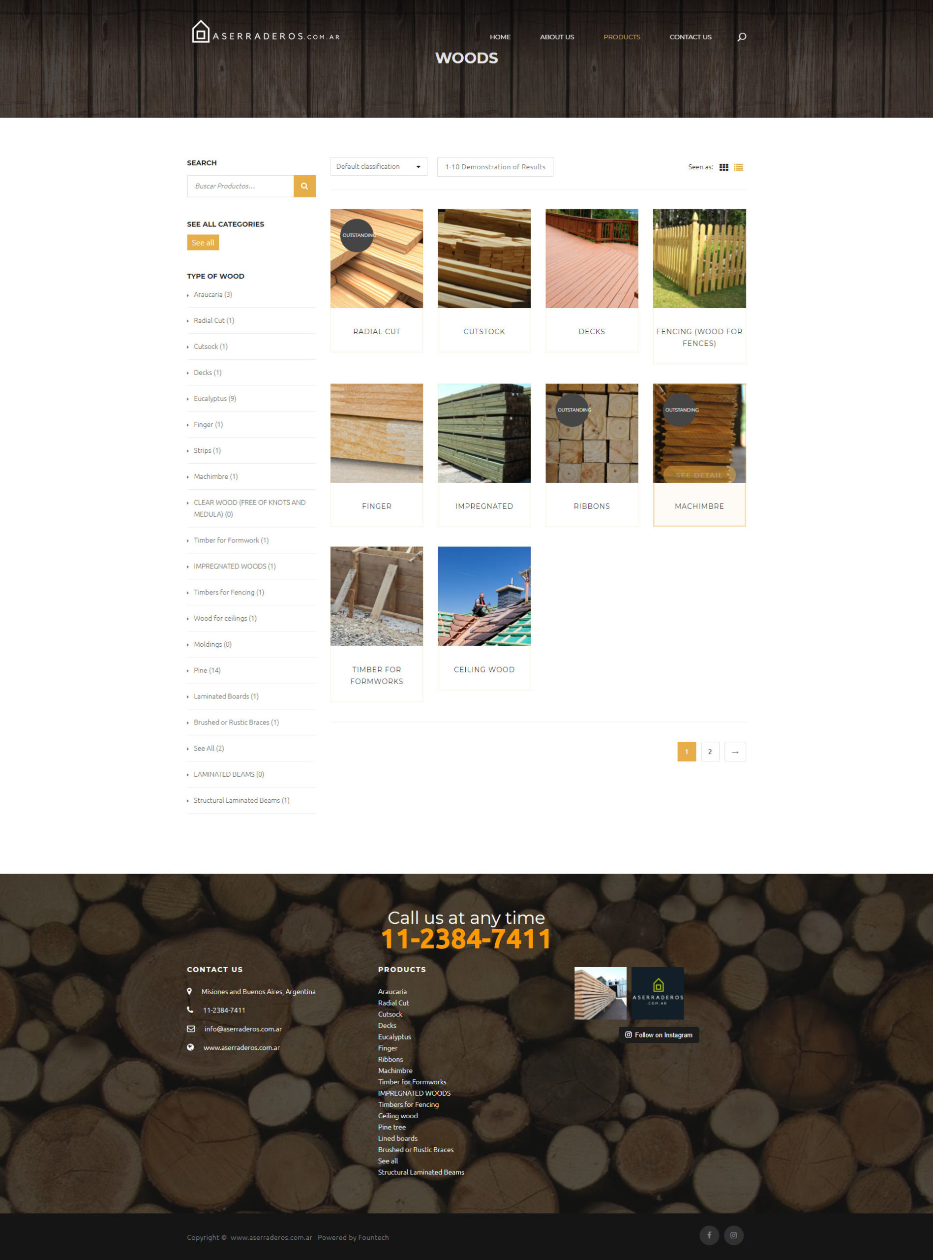 Aserraderos – Online Fabrication and Pallets Selling Ecommerce Website