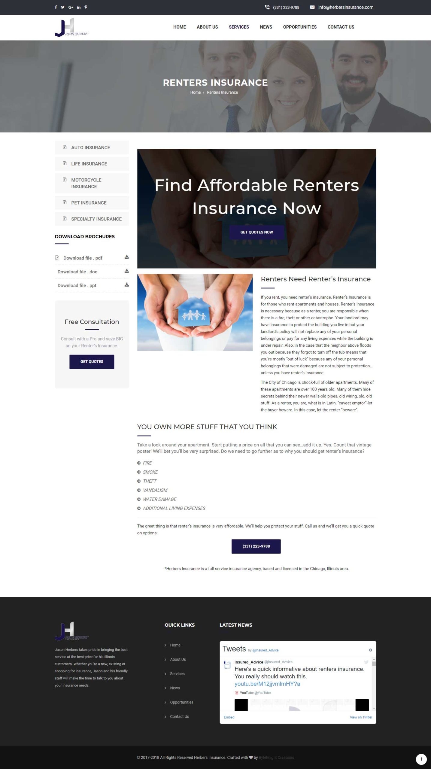 Herbers Health Insurance Company Website Design 5
