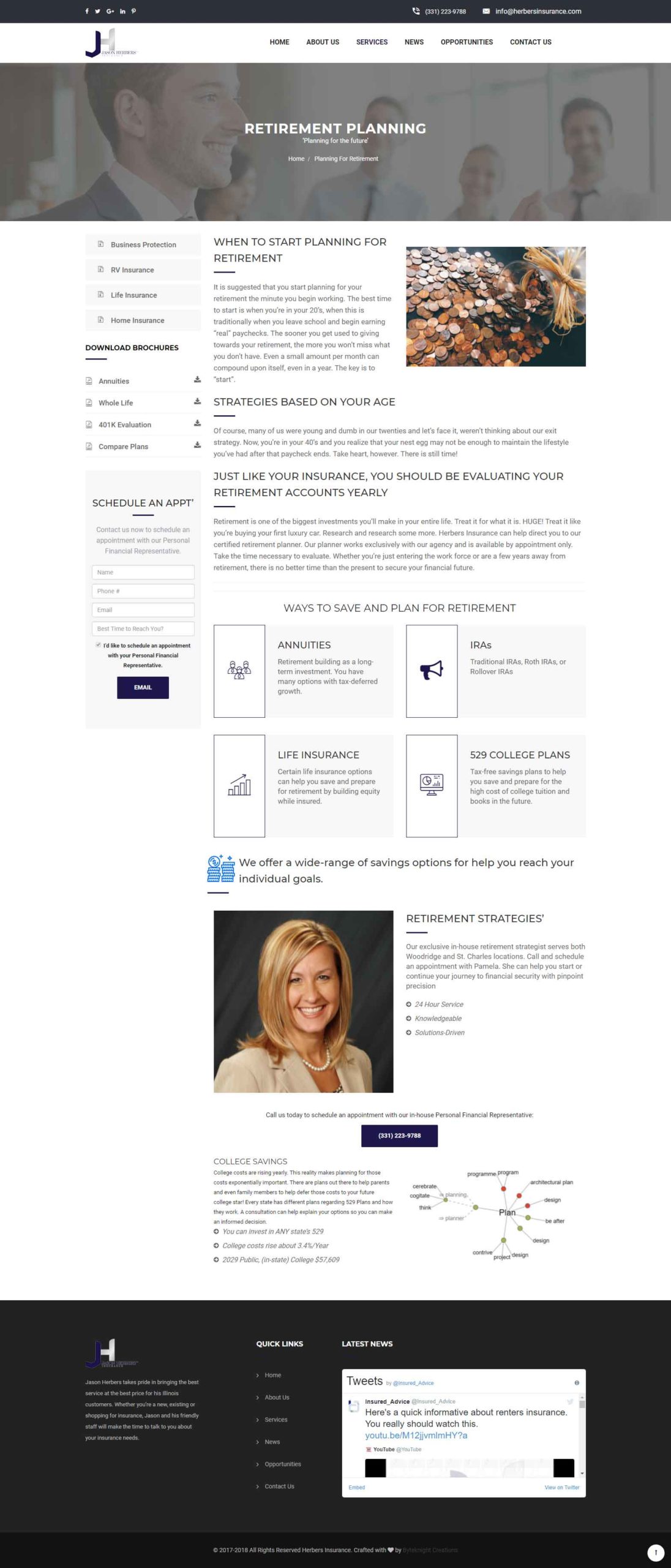 Herbers Health Insurance Company Website Design 3