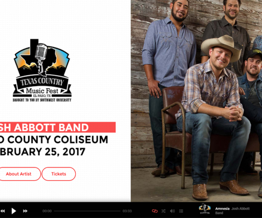 Texas Country Music Festival Website Design1