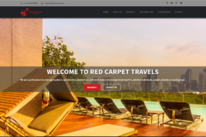 Red Carpet – Travel Website Design Portfolio1