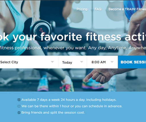 Train To You Fitness Centre Website Design