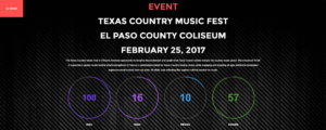 Texas Country Music Festival Website Design2