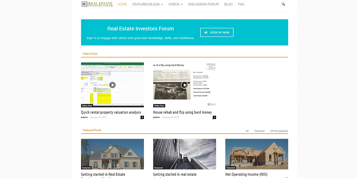 RE Investor Forum Website Design 4
