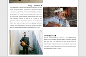Texas Country Music Festival Website Design4