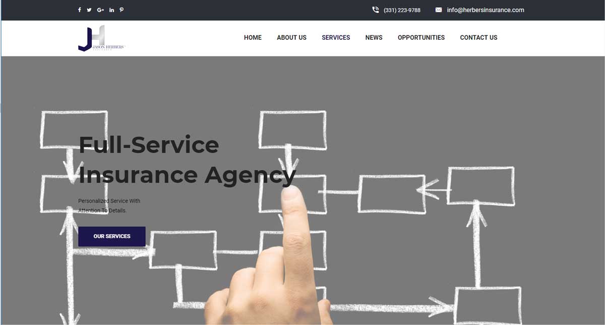 Herbers Health Insurance Company Website Design 2
