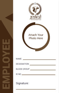 gokul-the-charitable-trust-employee-id-card-design-front
