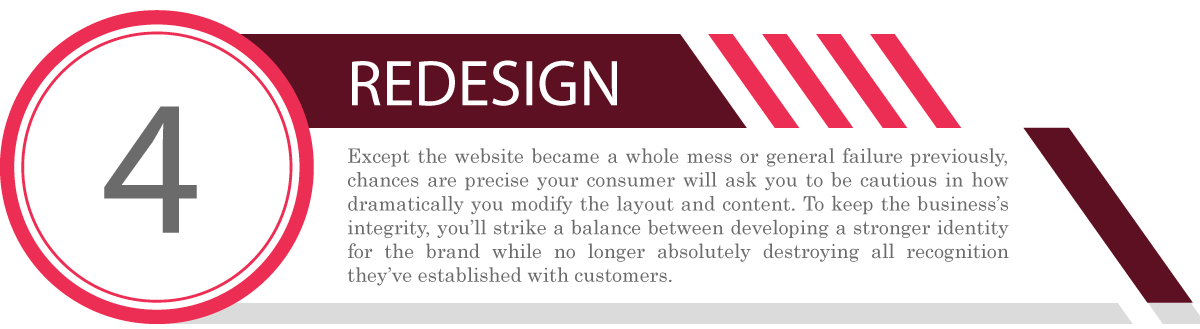 How to outfit a Redesign your website - Point 4