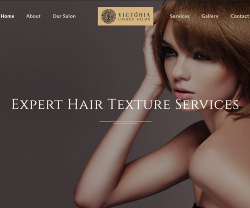 Victoria Unisex Salon Barber Shop Website Design