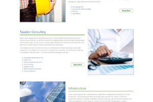 D-cube Construction Management Consulting Website Design