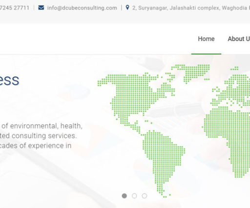 D-cube Construction Management Consulting Website Design