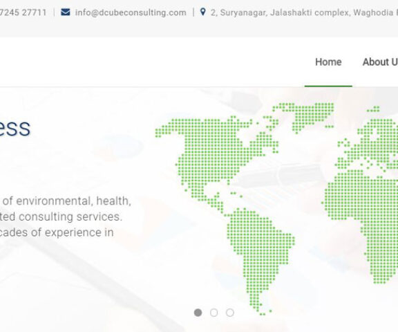 D-cube Construction Management Consulting Website Design