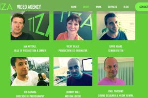 TIZA Video Agency Website Design