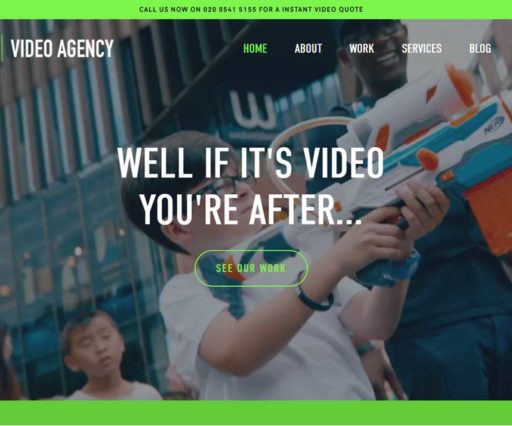 TIZA Video Agency Website Design