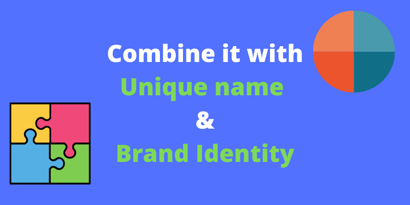 Perfect domain name - combine it with unique name and brand identity
